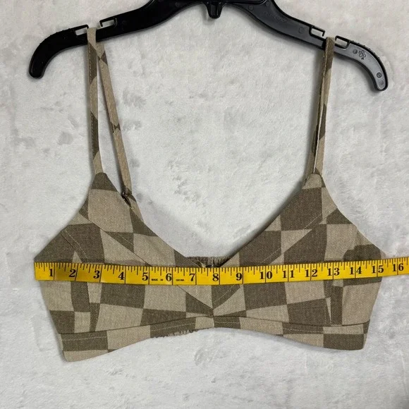 NWT Fashion Nova 3 Pc Checkered Plaid Skirt Set Size L Crop Top Jacket Skater - Picture 14 of 16